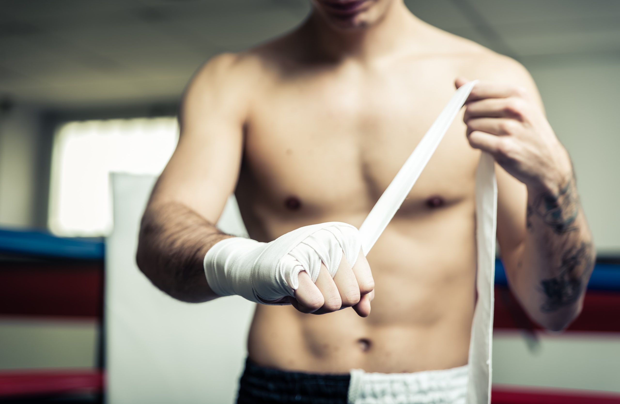 An MMA fighter mid-air, executing a powerful kick, symbolizing the dynamic evolution of Mixed Martial Arts.