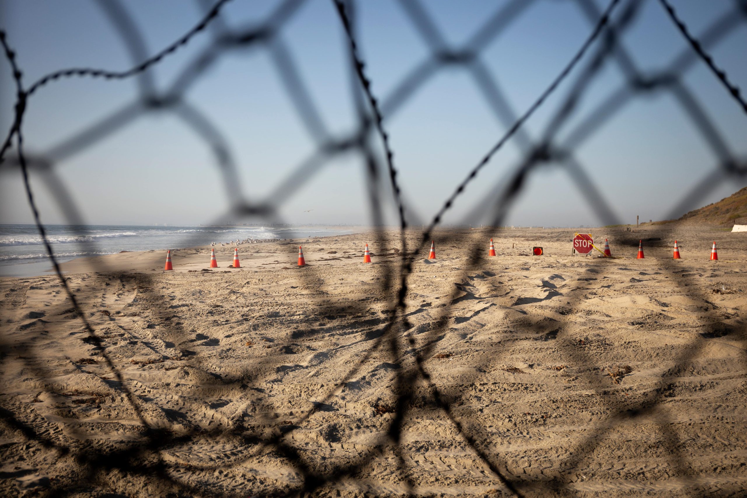 Southern Border Crisis - Aerial View of U.S. Border Patrol in Action